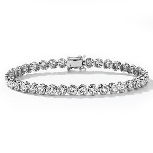 Bezel Classic Tennis Bracelet – Lab Diamond