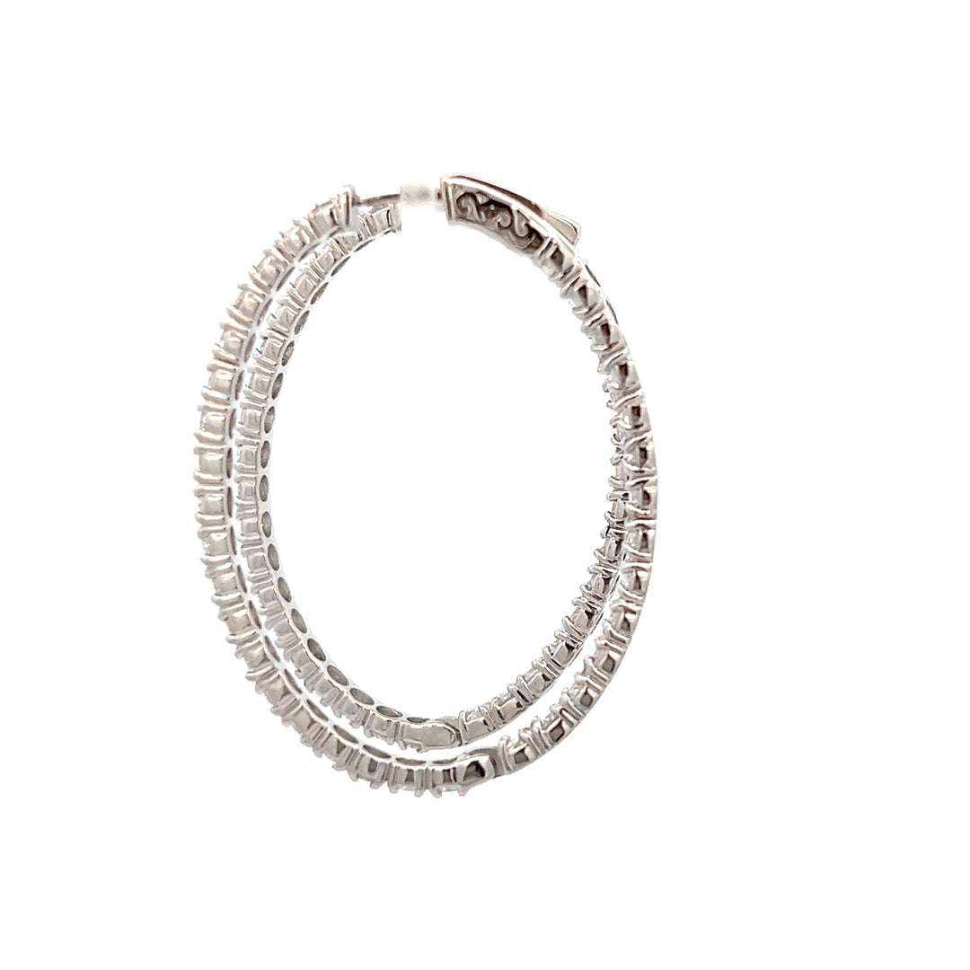 Oval Hoop Earrings 2"