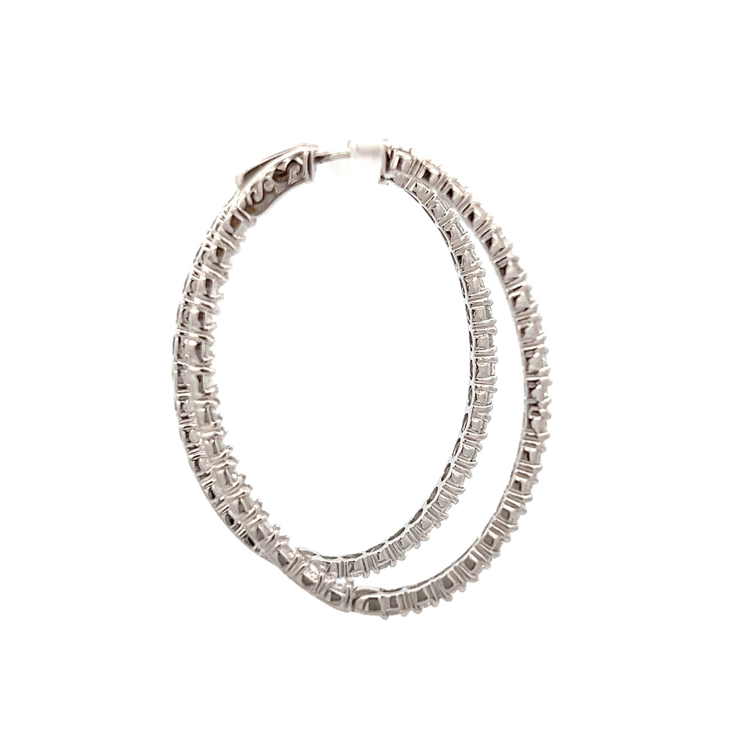 Oval Hoop Earrings 2"