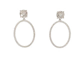 Star Studded Dangle Hoops