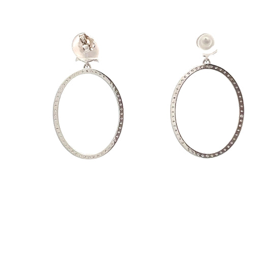 Star Studded Dangle Hoops