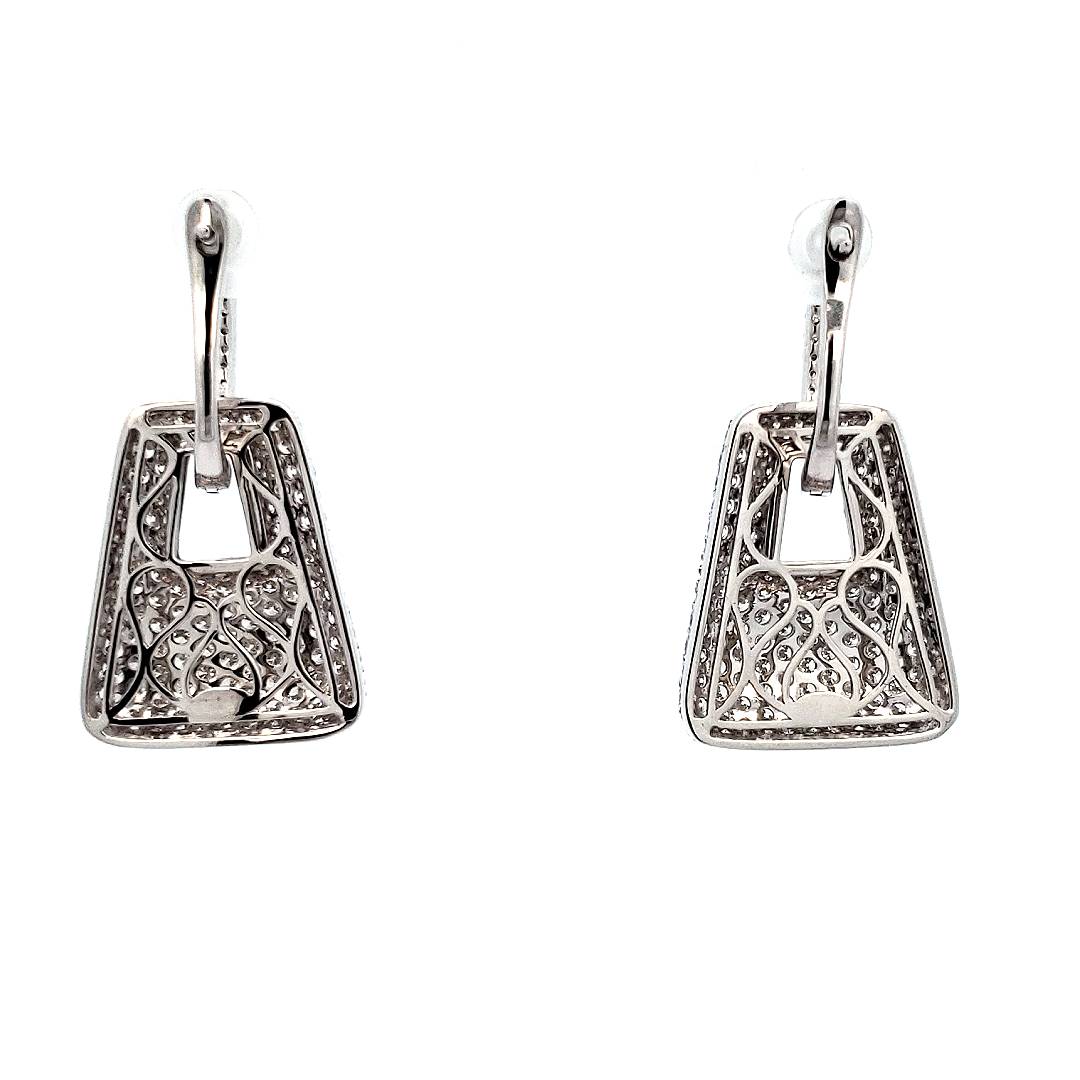 Diamond Locket Earrings