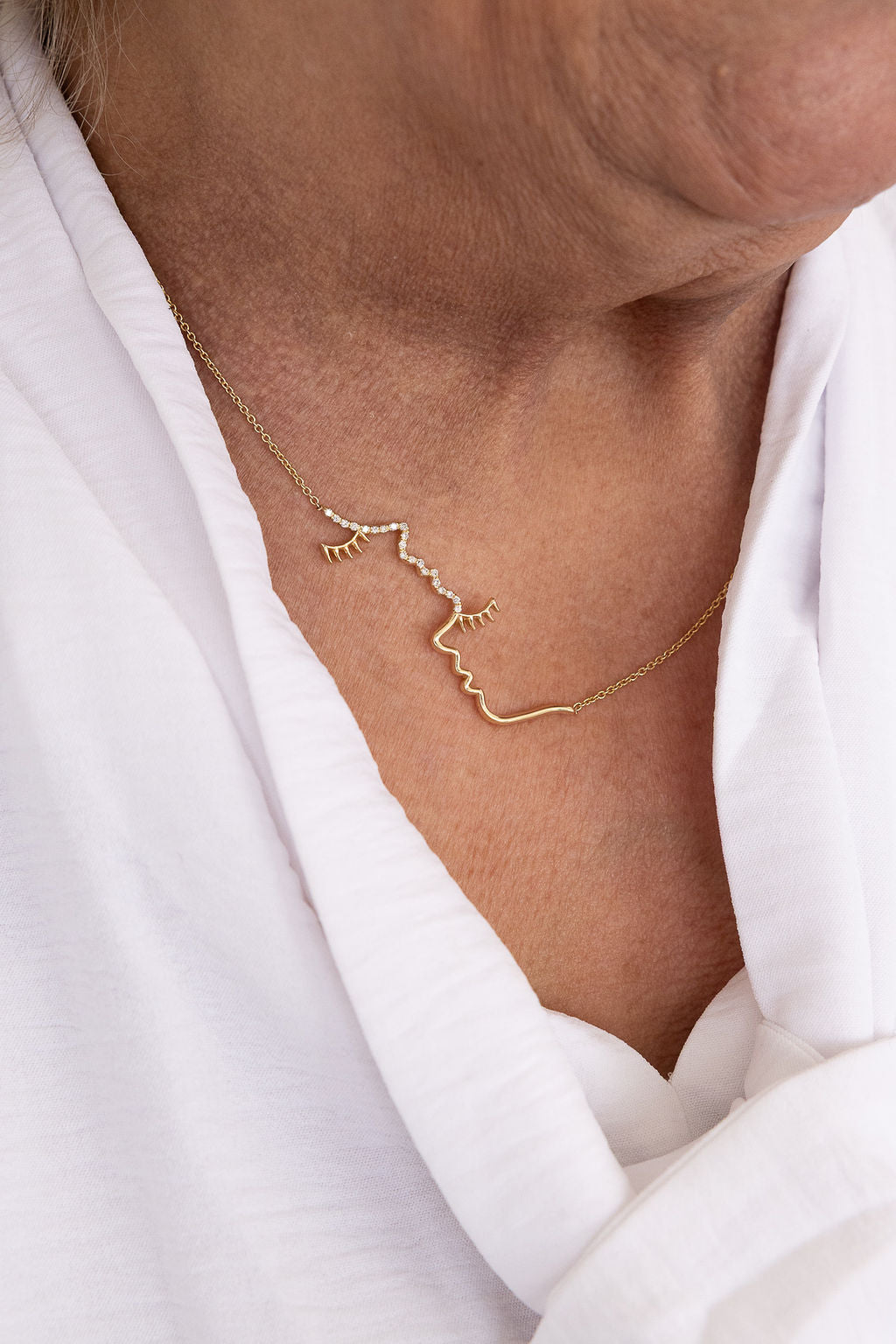 U & Me Necklace (14K with Natural Diamonds)