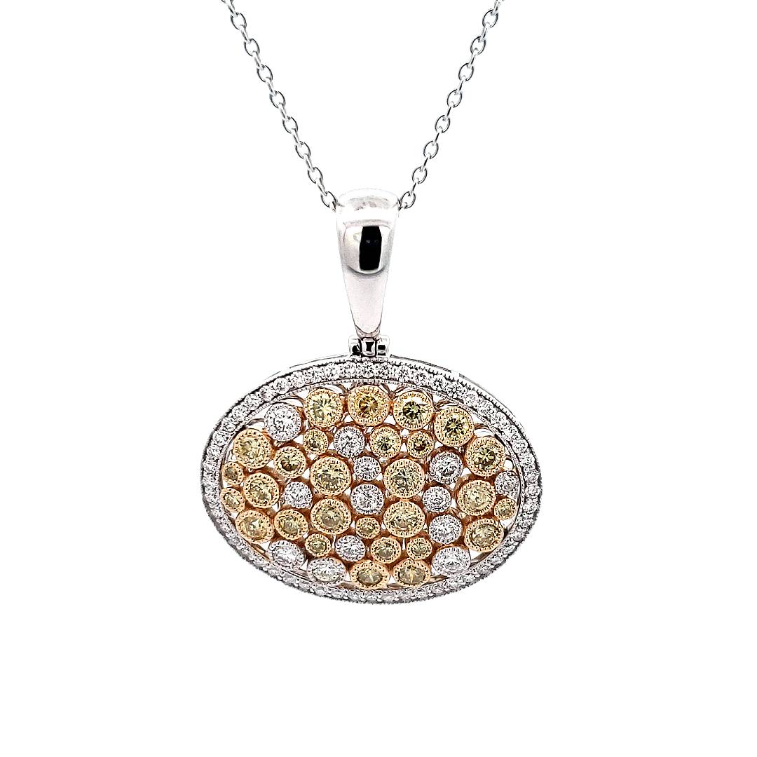 Side Oval Honeycomb Pendant