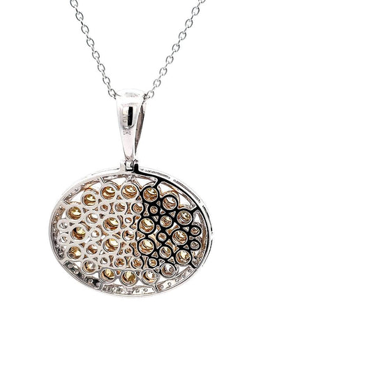 Side Oval Honeycomb Pendant
