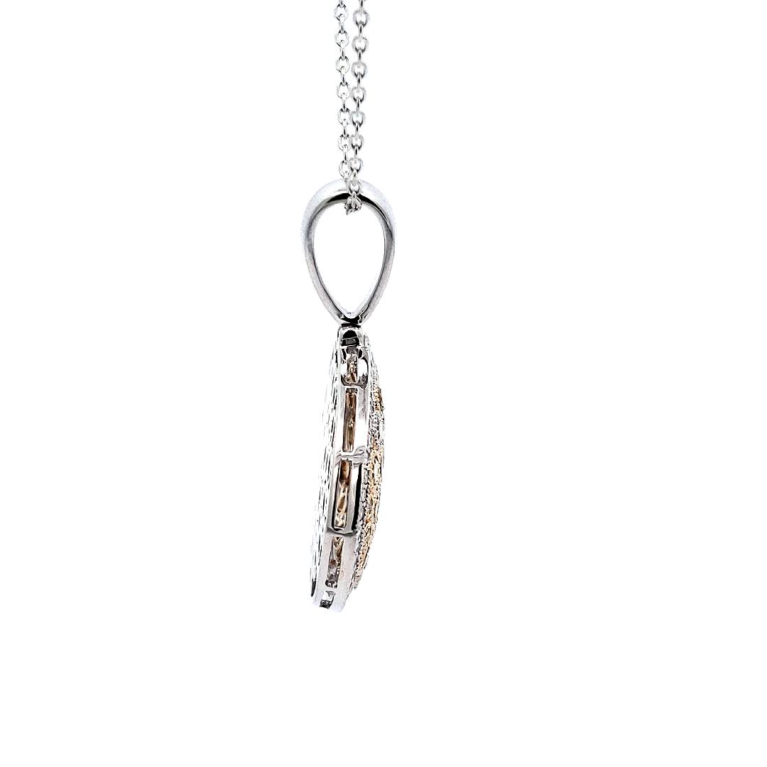 Side Oval Honeycomb Pendant