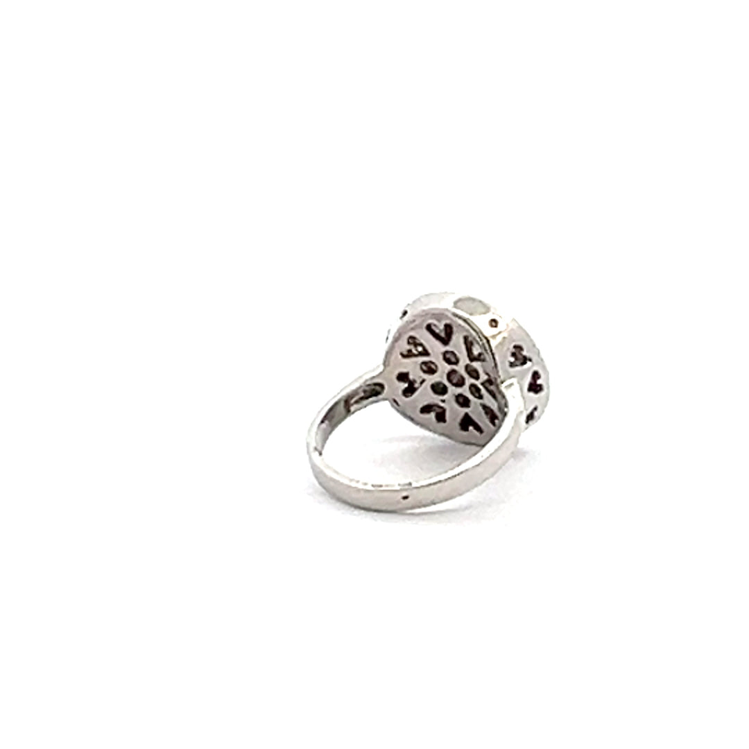 Butterfly Button Ring