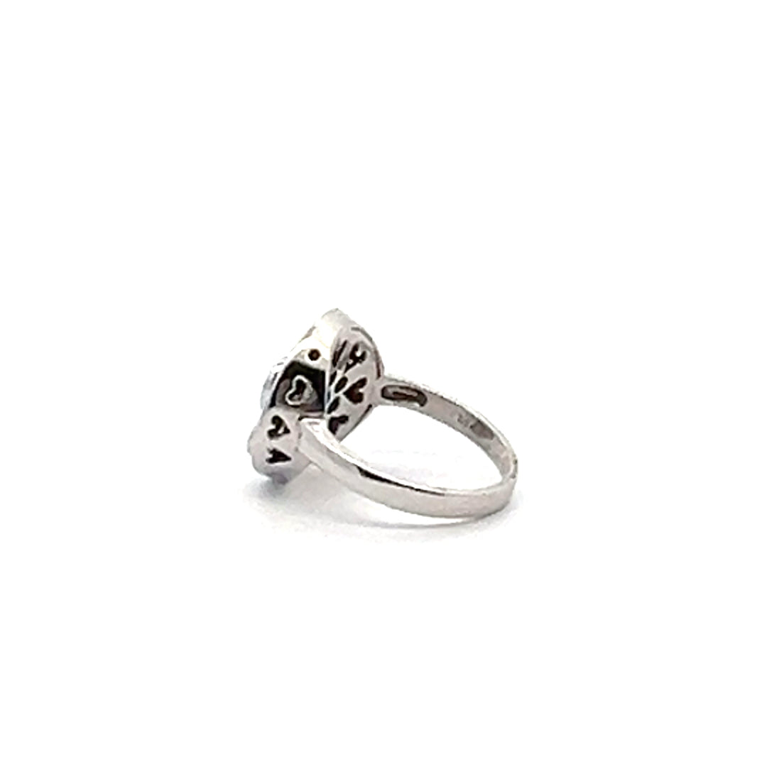 Butterfly Button Ring