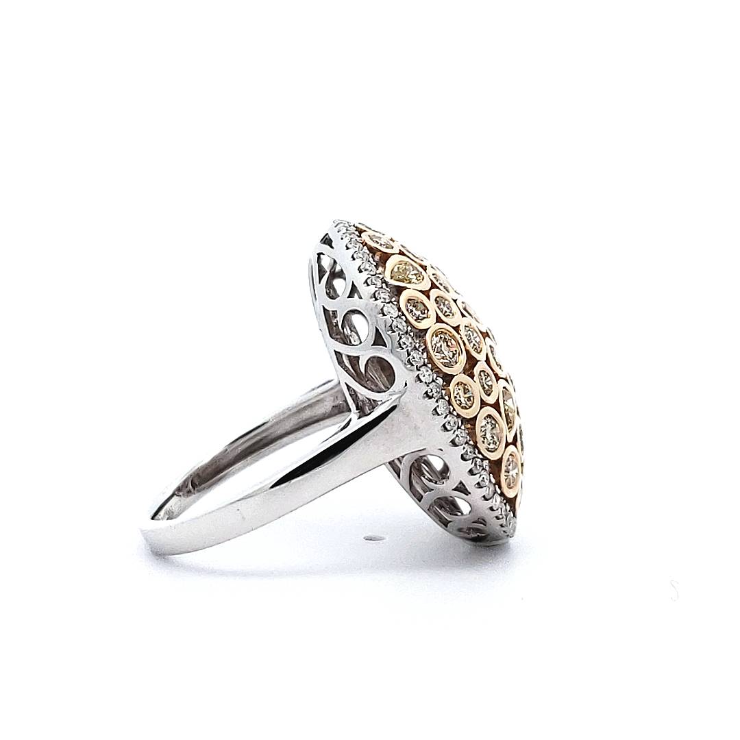 Bubble Dome Honeycomb Ring