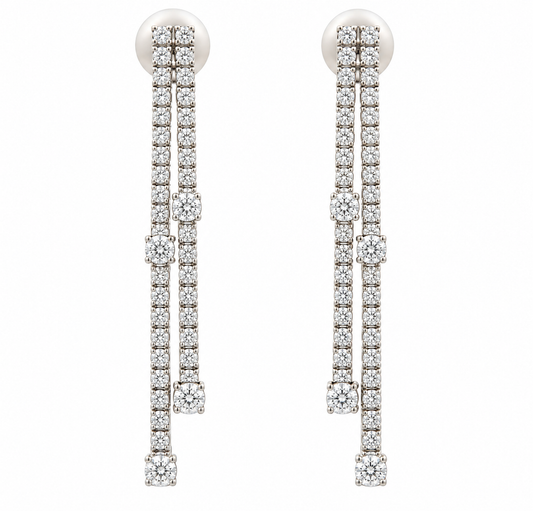 Celeste Diamond Drop Earrings