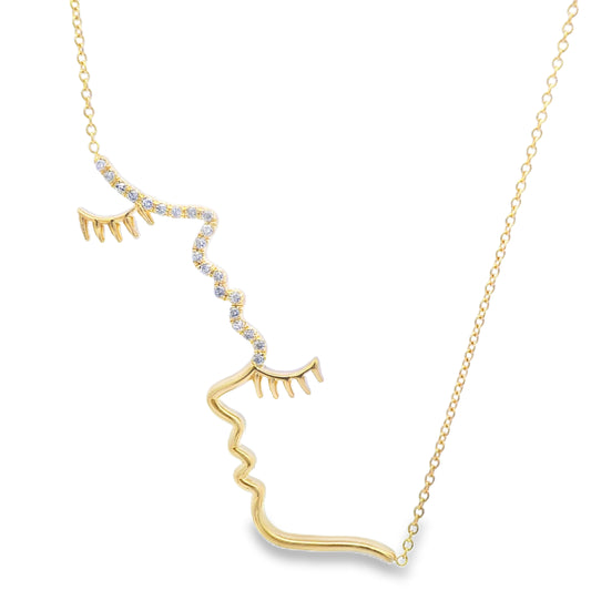 U & Me Necklace (14K with Natural Diamonds)