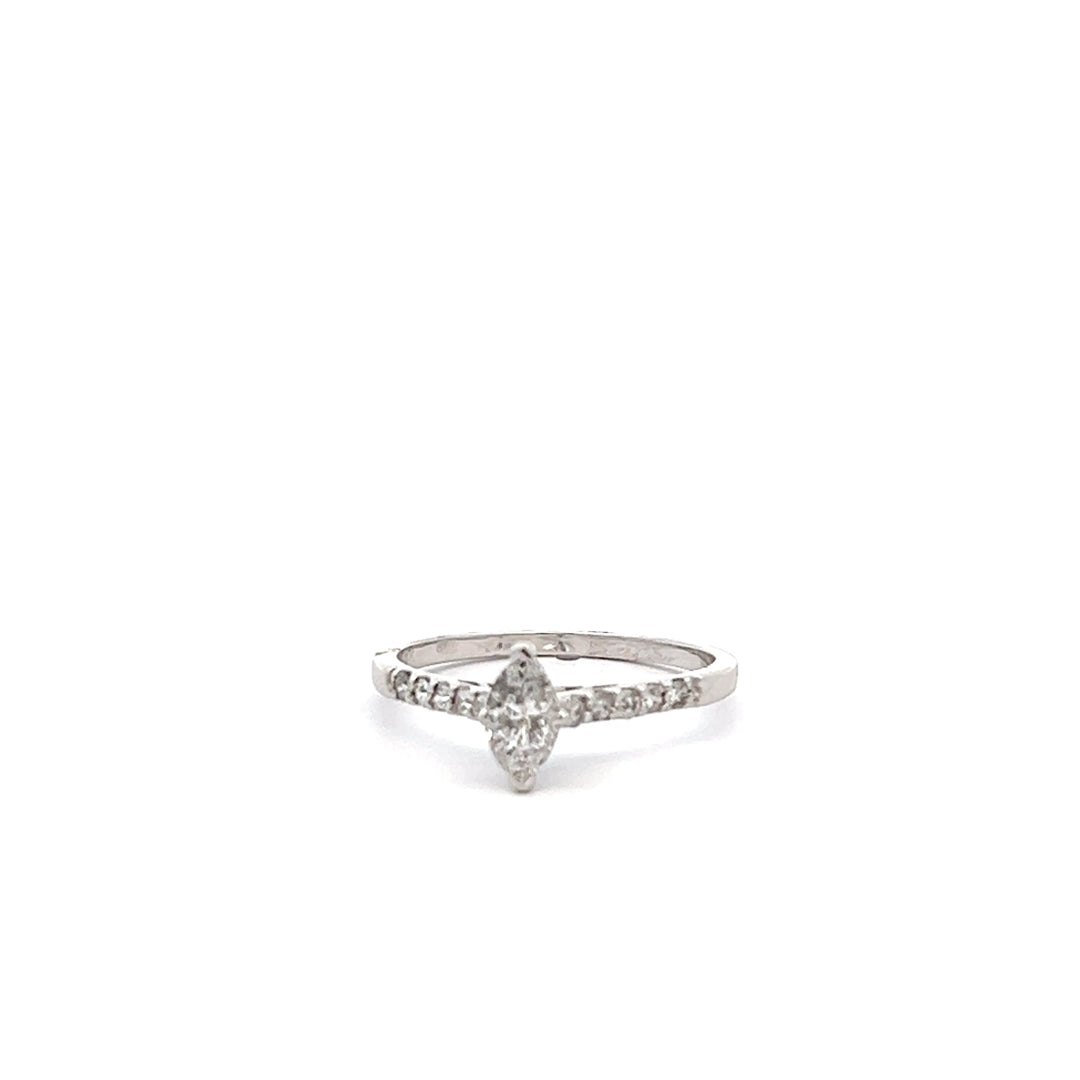 Marquise Diamond Engagement Ring