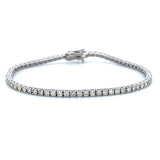 2.86CT 4-Prong Diamond Tennis Bracelet in 14k White Gold
