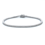 1.53CT 4-Prong Diamond Tennis Bracelet in 14k White Gold