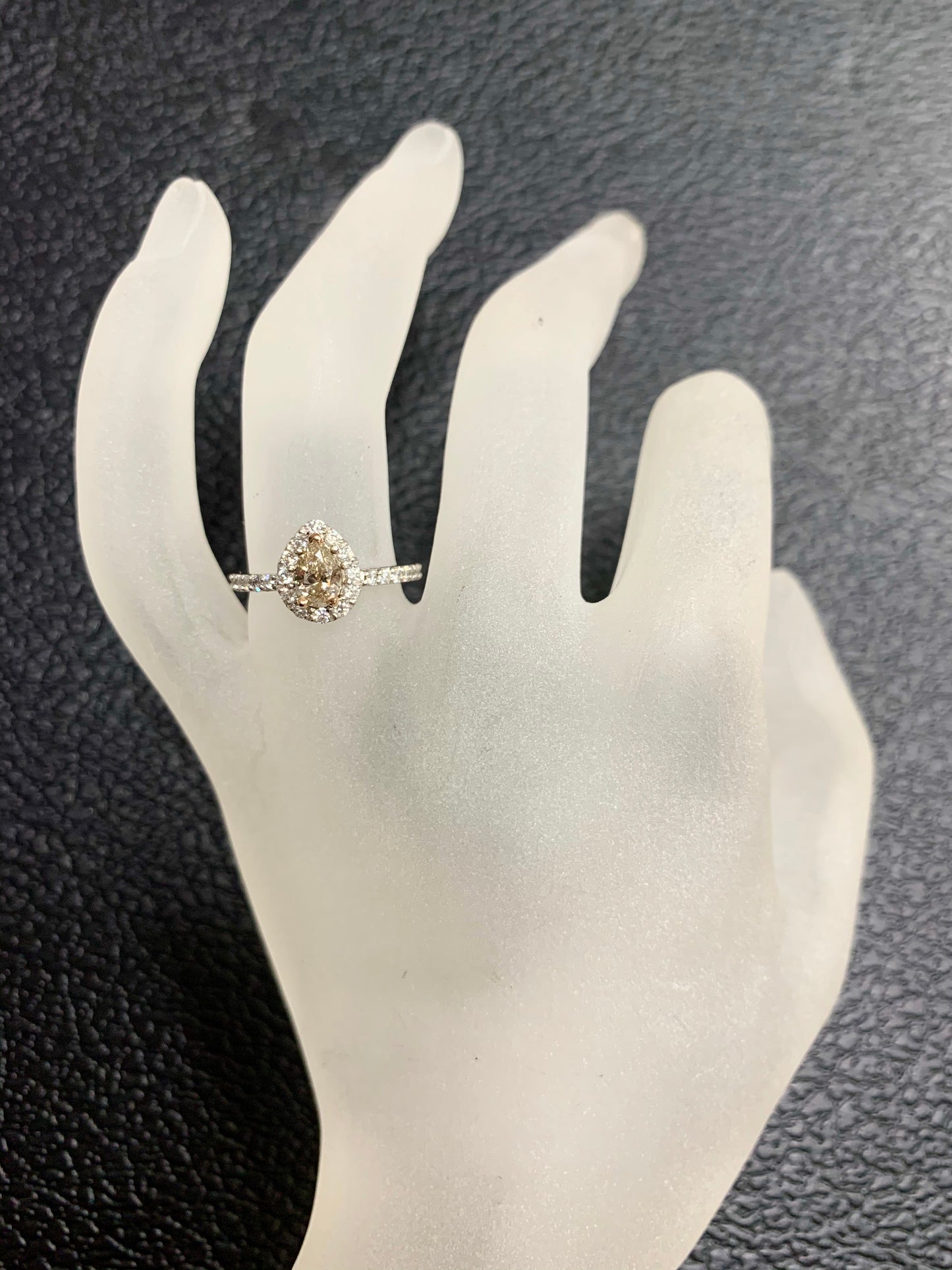 Fancy Pear Shaped Diamond Engagement Ring