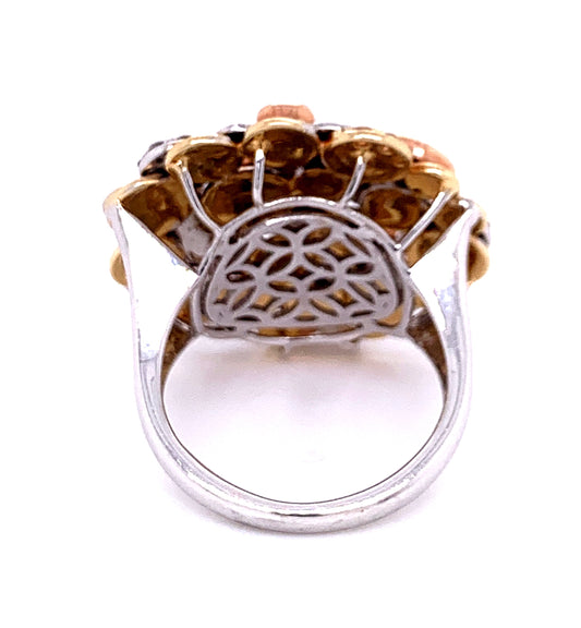 Trigold Clockwork Cluster Ring