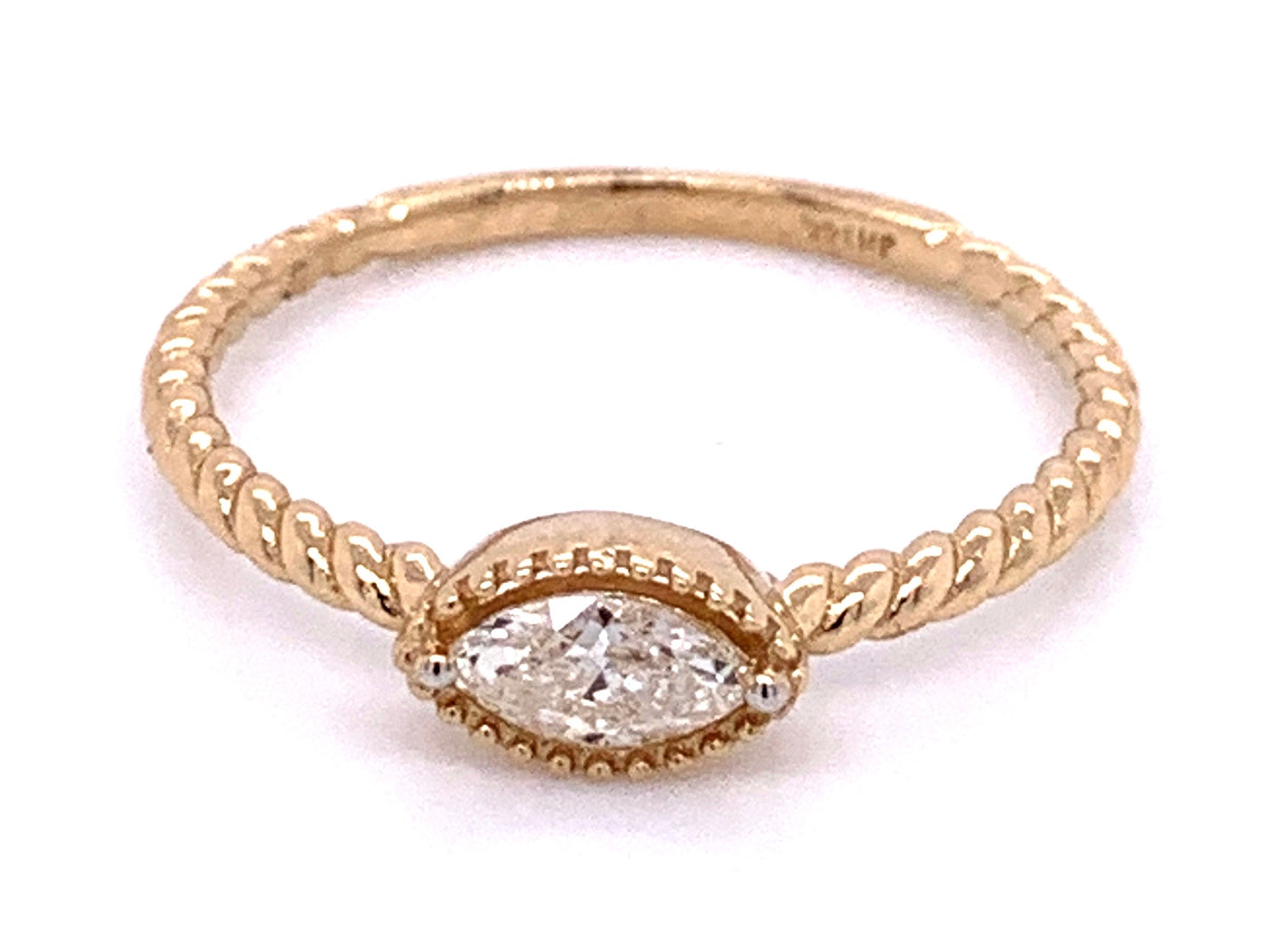 Marquise Eye Stackable Diamond Ring