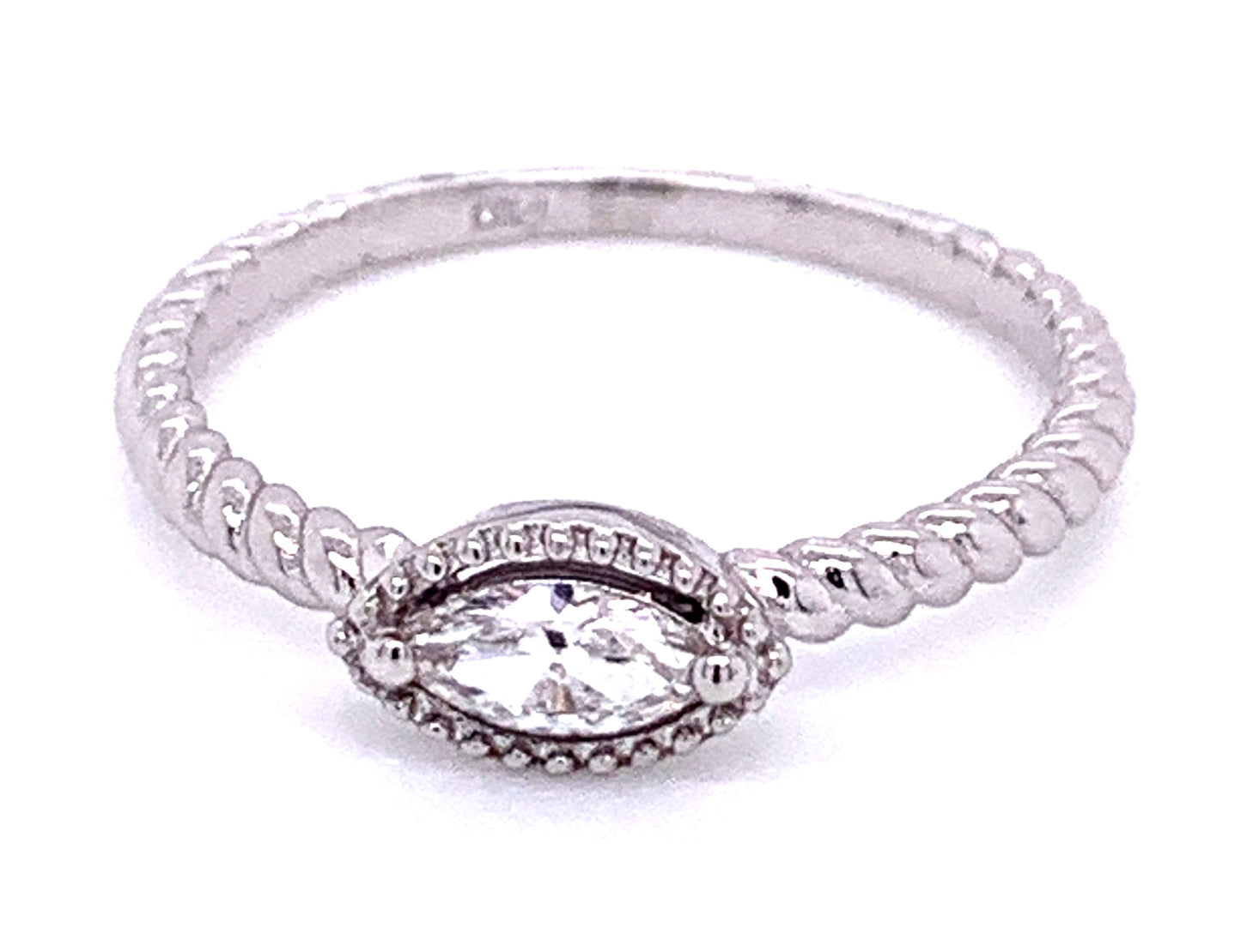 Marquise Eye Stackable Diamond Ring