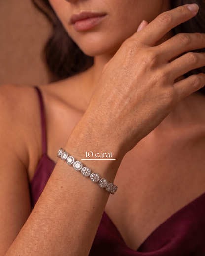 Bezel Tennis Bracelet – Natural Diamond