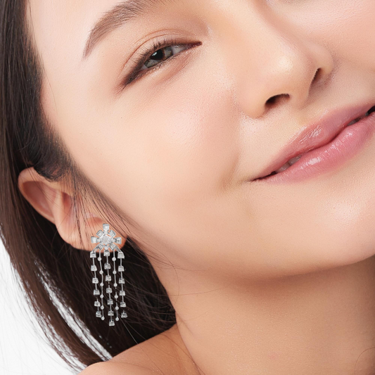 Snowflake Chandelier Earrings