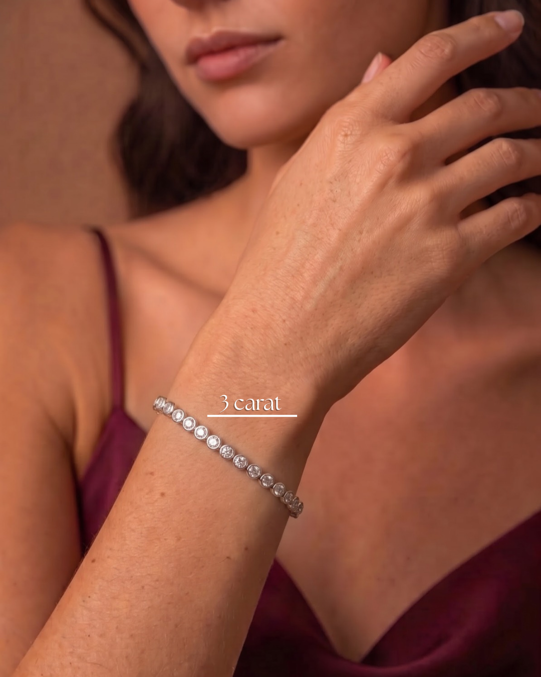 Bezel Tennis Bracelet – Natural Diamond