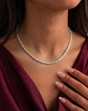Bezel Classic Tennis Necklace – Lab Diamond