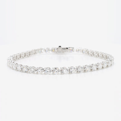 3-Prong Classic Tennis Bracelet – Natural Diamond