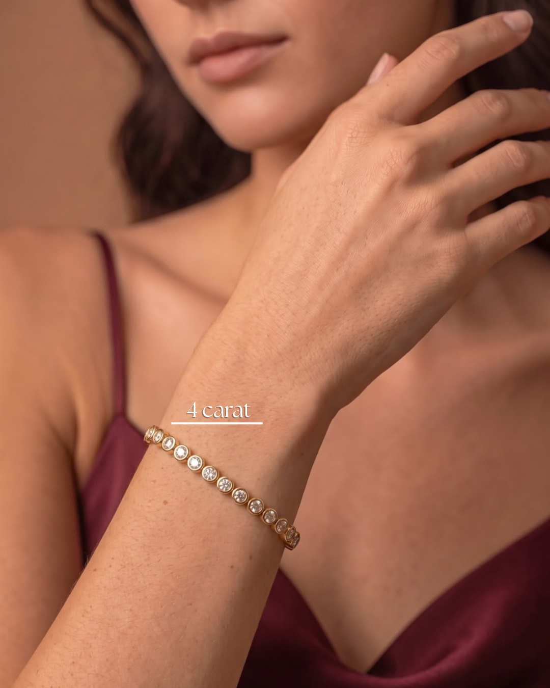 Bezel Tennis Bracelet – Natural Diamond