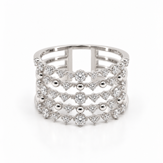 Five Row Constellation Ring