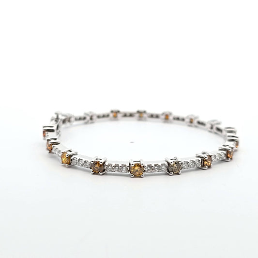 Rainbow Diamond Bracelet 18K