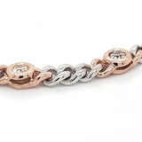 Round Bezel Cuban Bracelet