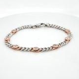 Round Bezel Cuban Bracelet