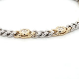 Round Bezel Cuban Bracelet