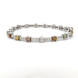 Rainbow Diamond Tennis Bracelet
