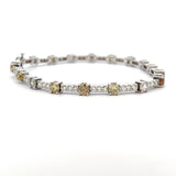 Rainbow Diamond Tennis Bracelet