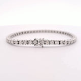 Diamond Cut Tennis Bracelet