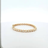 Donut Bezel Tennis Bracelet