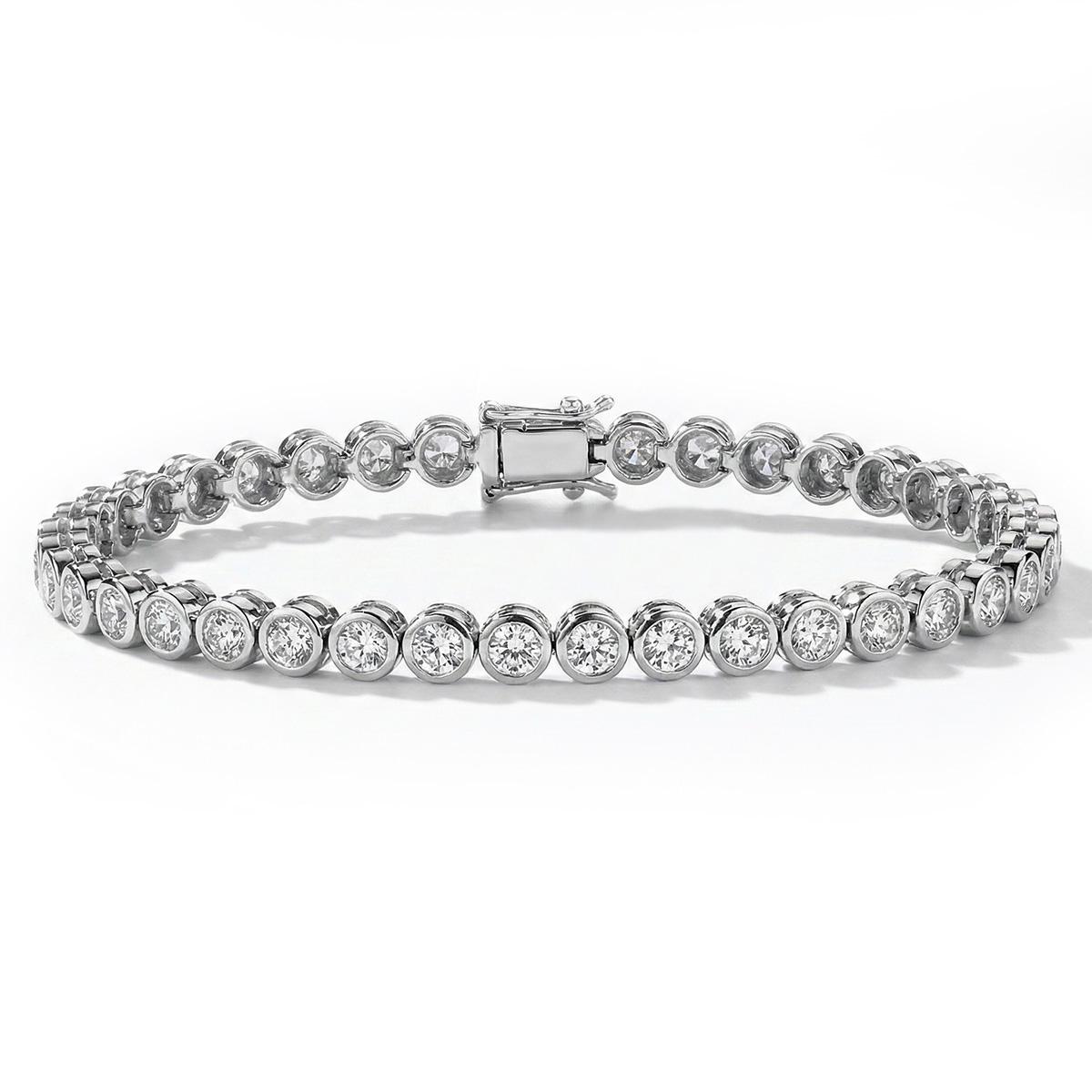 Bezel Classic Tennis Bracelet – Lab Diamond