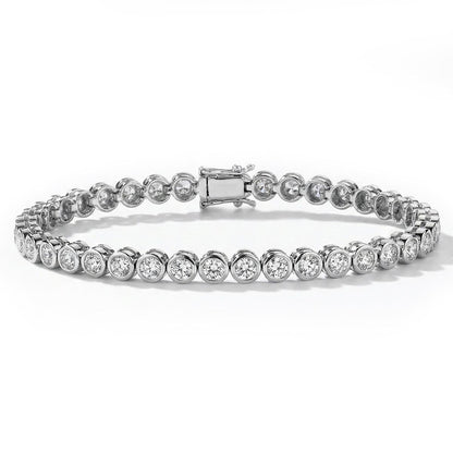 Bezel Classic Tennis Bracelet – Lab Diamond