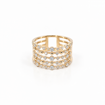 Five Row Constellation Ring