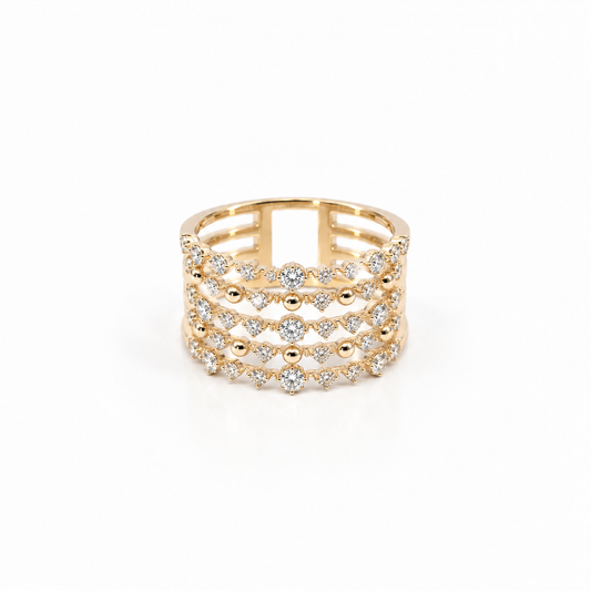 Five Row Constellation Ring