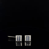 Serene Sapphire & Diamond Cuff Links