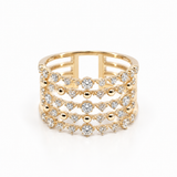 Five Row Constellation Ring