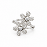 Double Flora Diamond Ring