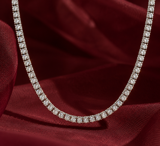 Classic Tennis Necklace 17"