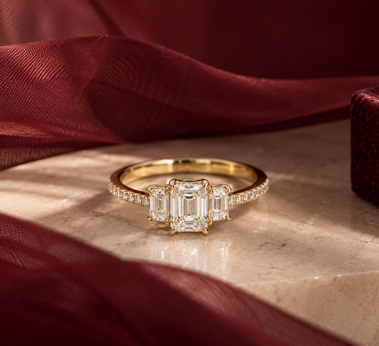 3-Stone Trilogy Engagement Ring