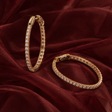 Inside Out Oval Hoop Earrings