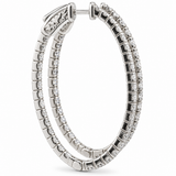 Inside Out Oval Hoop Earrings