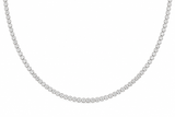 Bezel Tennis Necklace – Natural Diamond
