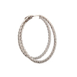 Oval Hoop Earrings 2"